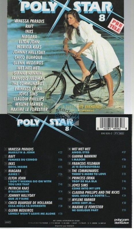 Polystar Vol 8 Cd Compilation Mylene Farmer Inxs Kaas Johnny V. Paradis Niagara