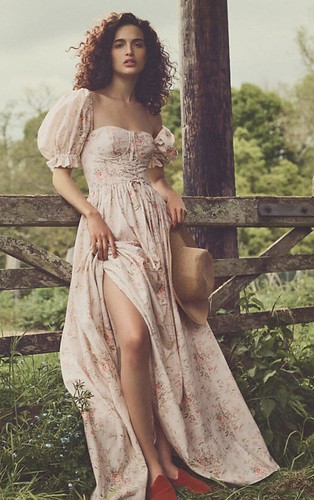 

Selkie The Renaissance Vintage Викторианский корсет с галстуком-платьем принцессы макси, Цвет слоновой кости