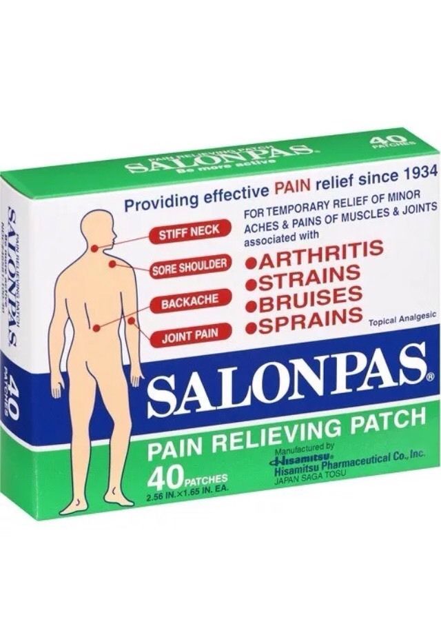 Alivio del Dolor y fiebre Salonpas medicamentos de venta libre