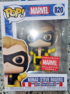 Funko Pop Nomad (Steve Rogers) # 820 Marvel Collector Corps BOBBLE-HEAD -NEW
