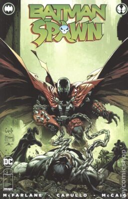 Batman Spawn 1B Capullo Variant VF 2023 Stock Image