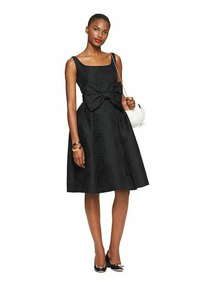 Kate Spade Madison Ave Collection Black Floral Jacquard