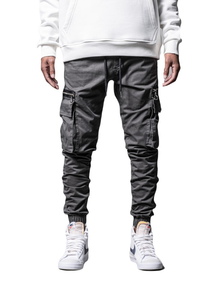 Special Guest V2 CARGO PANTS XL グレー Buy Light Blue Grey Regular Tapered Fit Stretch Utility