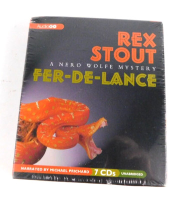 REX STOUT FER-DE-LANCE A Nero Wolfe Mystery 7 CD Set Unabridged Audiobook SEALED