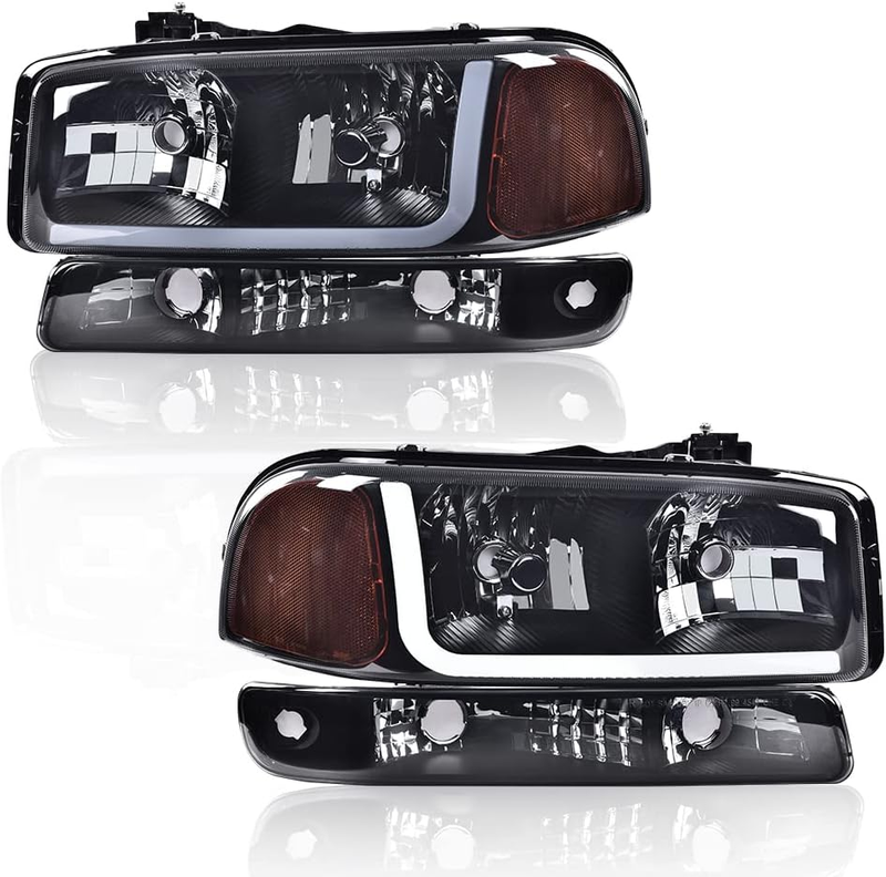 LED Headlights for 1999-2007 GMC Sierra 1500/2500 2001-2007 Sierra 1500HD 2500HD