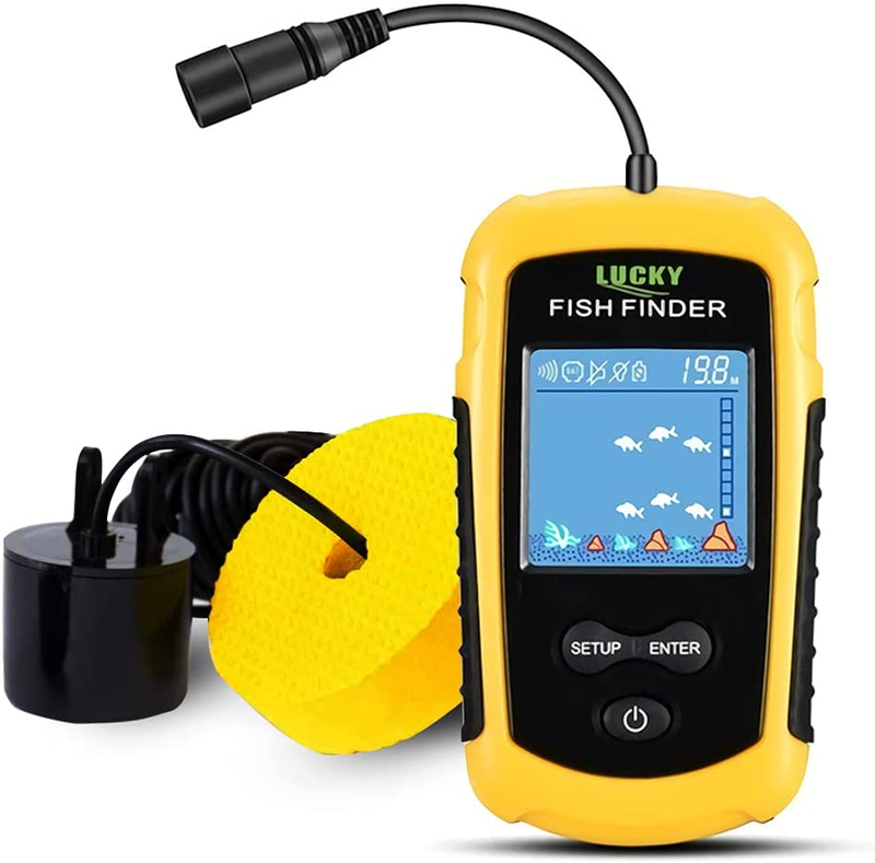 Portable Fish Depth Finder Water Handheld Fish Finder Sonar Castable Kayak