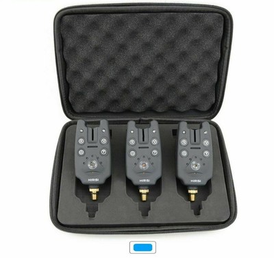 Carp Fishing alarm set 3 in Case Waterproof Bite Alarm B1101-3