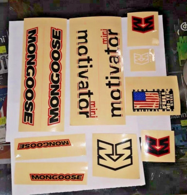 OLD MONGOOSE PRO Motivator (COMPLETE SET DECAL) (NEW) ORIGINAL!!