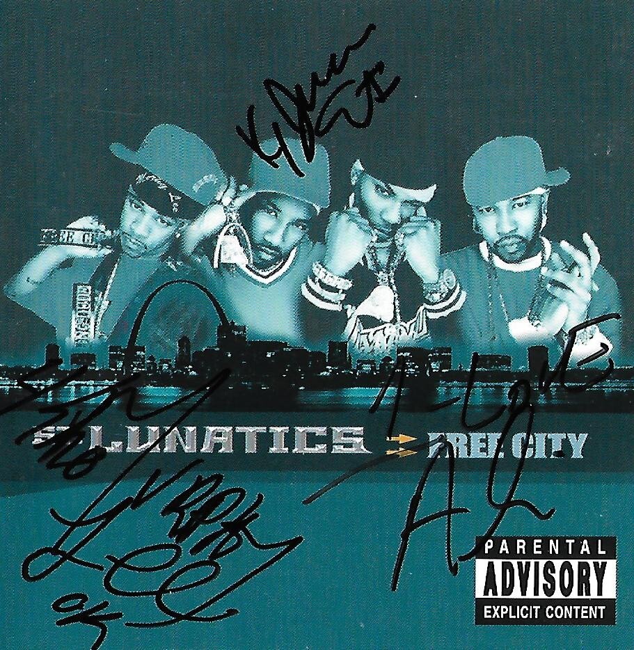 St. Lunatics Free City CD signed auto Hip Hop Legend Rare