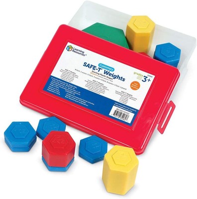 Learning Resources Customary Safe-T Weight Set, 13 Pieces 