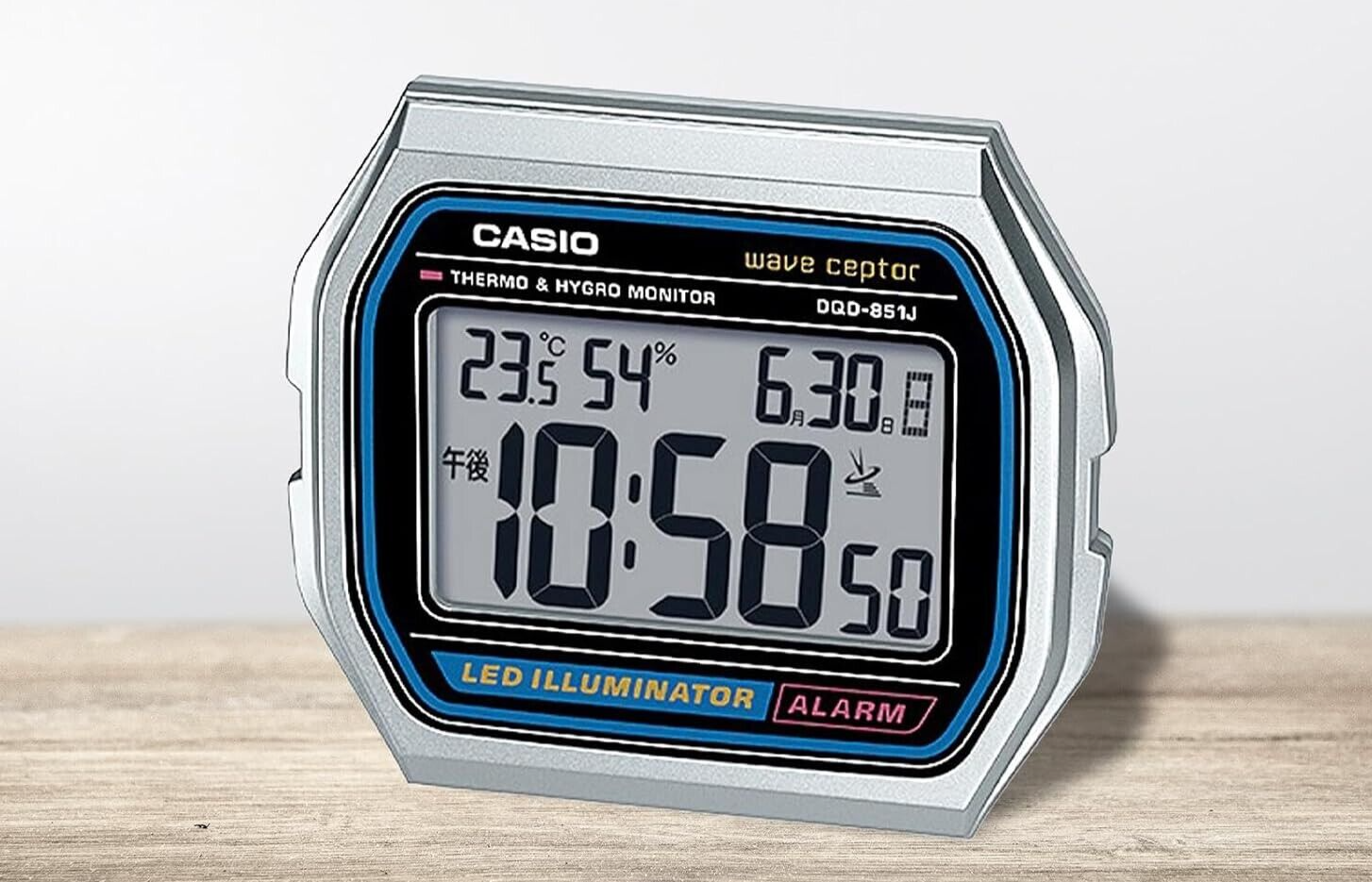 【新品】CASIO置時計　［DQD-851J-8JF］ Casio DQD-851J-8JF Digital Wave Alarm Clock w/ Box New Japan