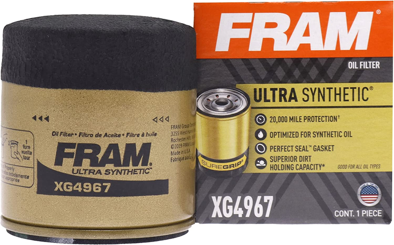Ultra Synthetic Automotive Replacement Oil Filter, Designed for Synthetic Oil Ch