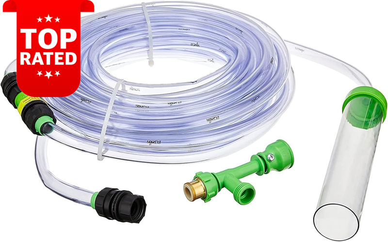 No Spill Clean and Fill Aquarium Maintenance System 50ft Fish Tank Cleaner