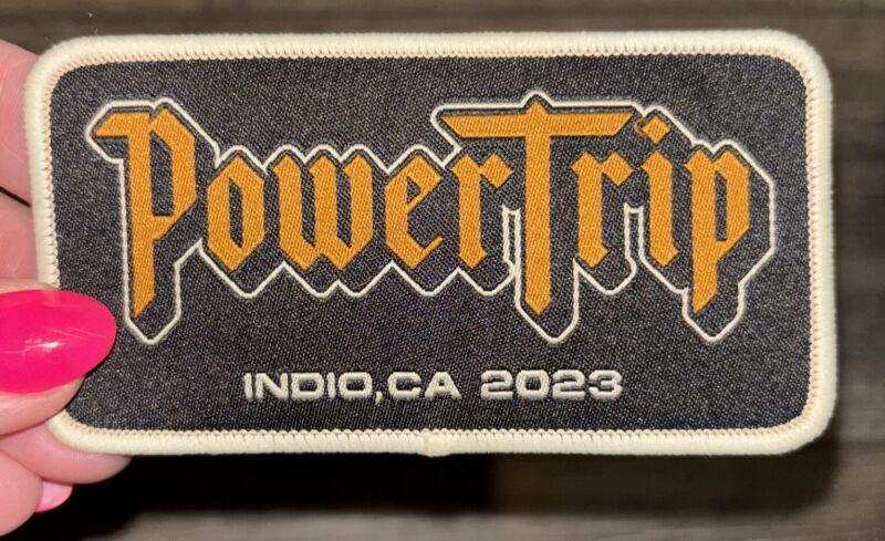 PowerTrip 2023 Indio CA Sew-on Iron-on Patch Exclusive VIP Gift AC/DC Metallica