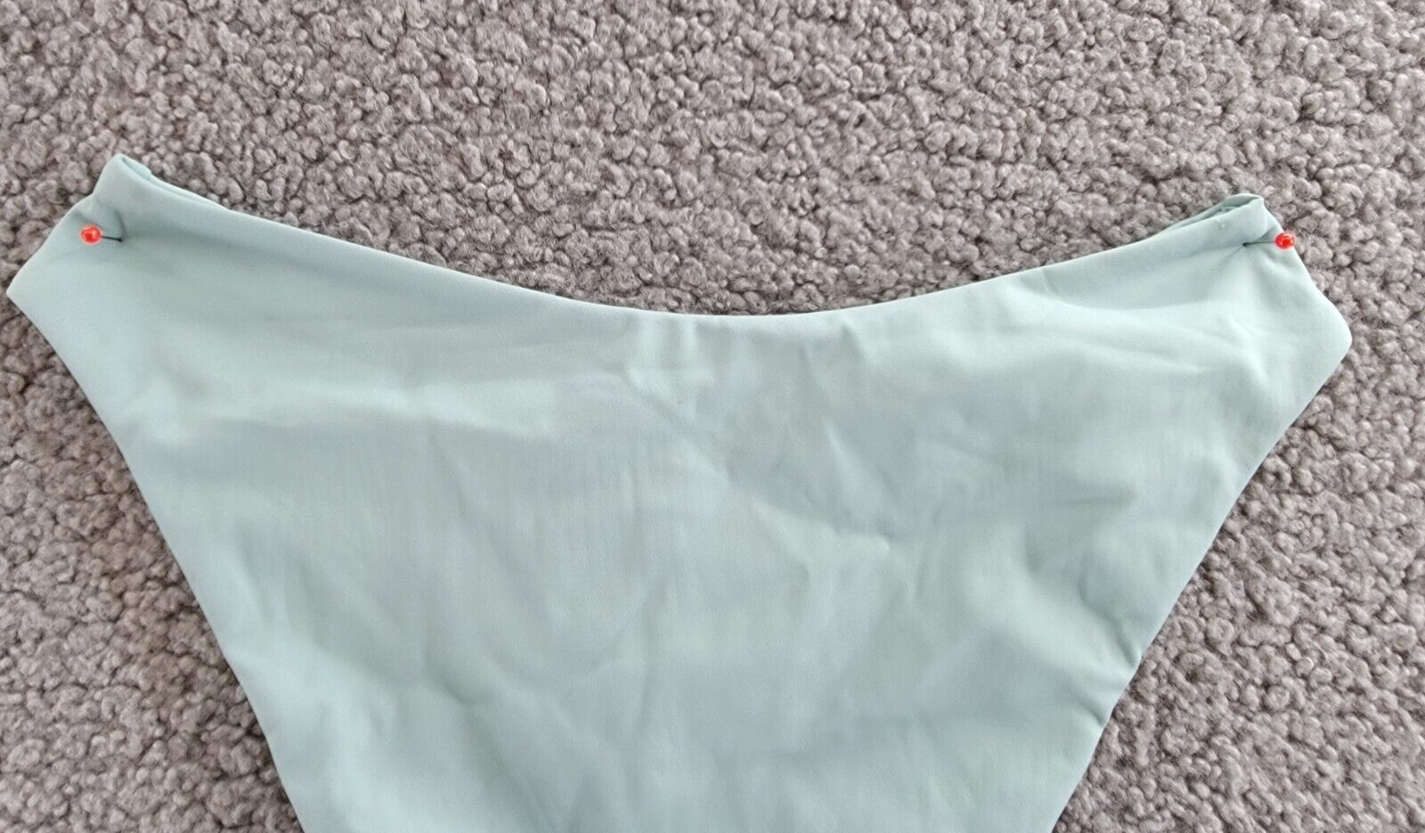 Jonathan Simkhai Zola Bikini Bottoms Women's XS Surf Solid Elastic Waist Pull On - Picture 13 of 16