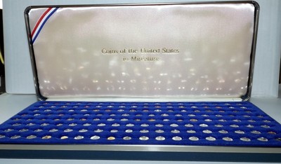 Coins of the U.S. in Miniature with Certificate / Case, 92+ Sterling Silver