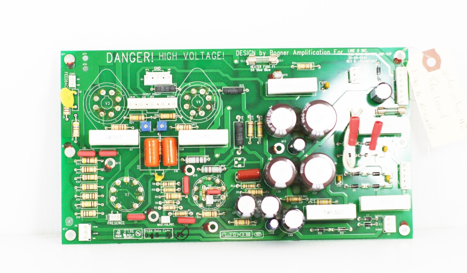 Working Bogner Line 6 Power Amp / Tube Board for Spider