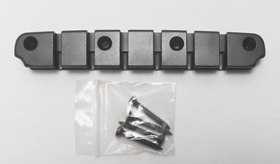 Hipshot 6 String D Style Bass Tailpiece-ONLY Brass Black .669 - NOS