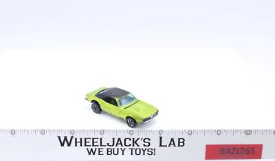 Custom Camaro Antifreeze Painted Roof Hot Wheels 1967 Mattel Olive Green Int.