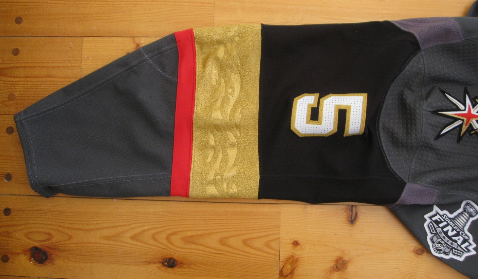 Vegas Golden Knights 2017-18 Stanley Cup Finals Deryk Engelland Game Worn Jersey