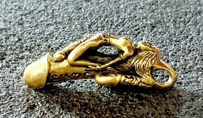 Paladkik Gold Pendant Love Charm Atrraction Woman Wealth Thai Amulet Talisman