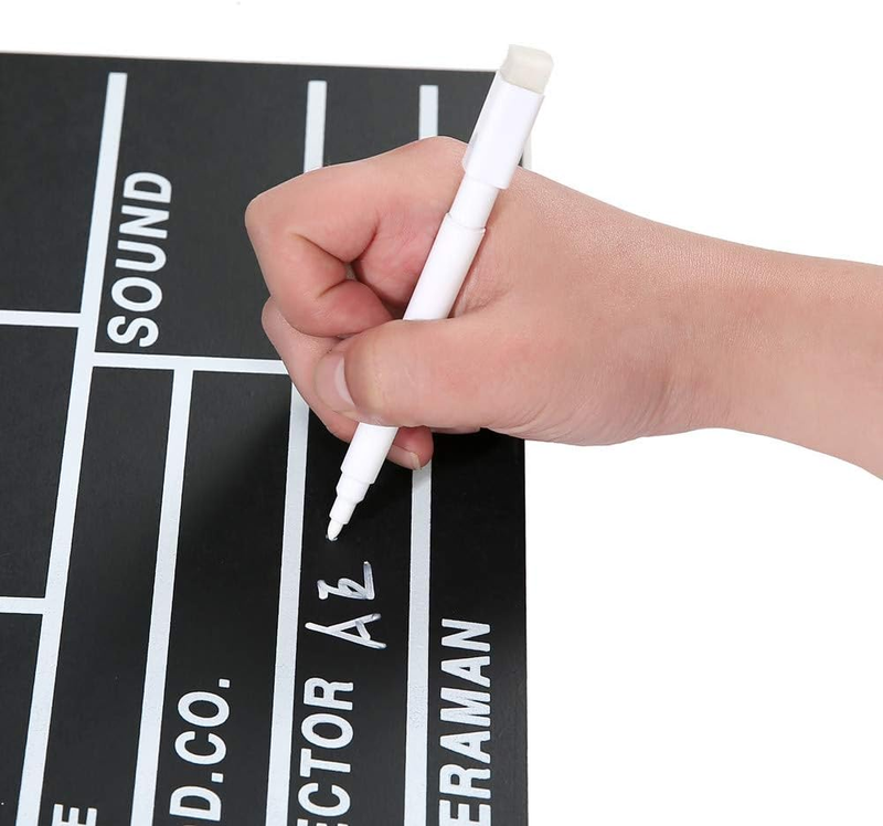Movie Film Clap Board, Hollywood Clapper Board Wooden Film Movie Clapboard Acces