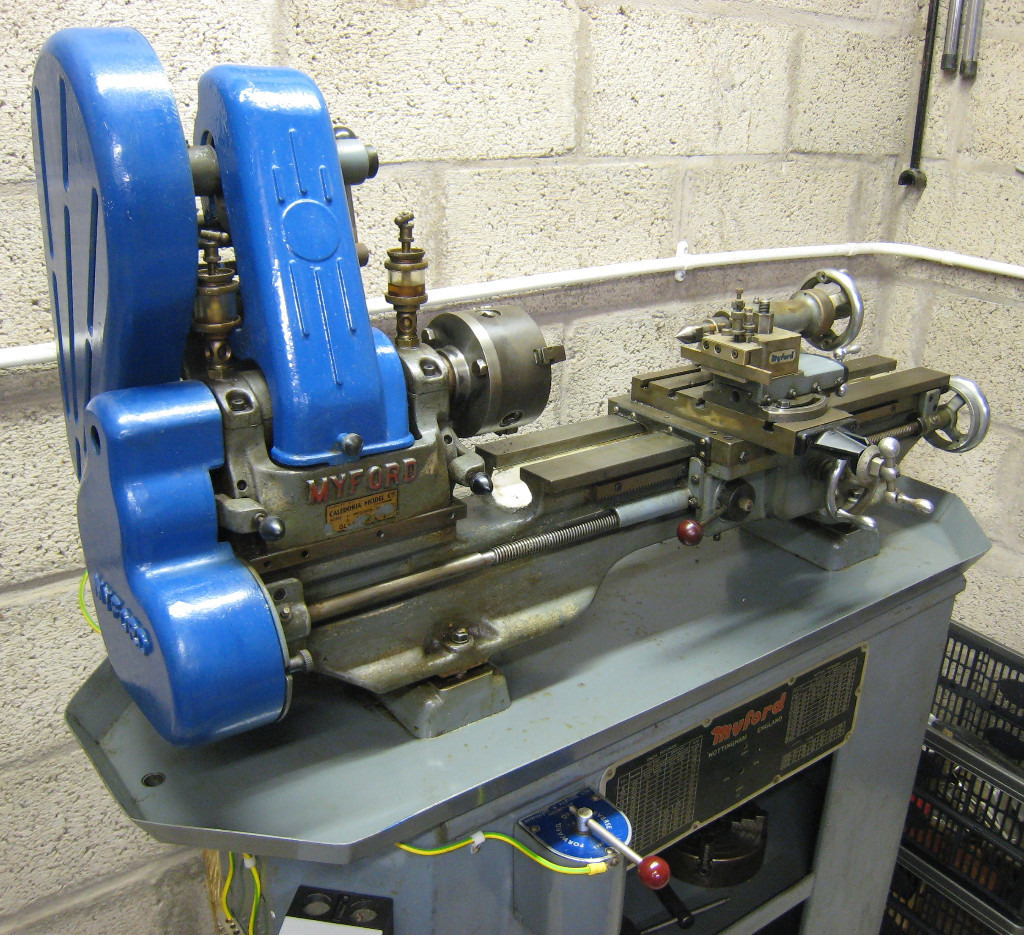 Myford ML7 lathe with Myford stand and large collection of tooling and