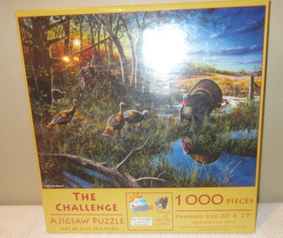 JIM HANSEL The Challenge A Jigsaw Puzzle 1000 Pieces -TURKEY 20'' x 27''