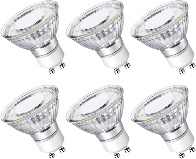 GU10 LED Bulbs, 5000K Daylight White GU10 Bulb 50W Equivalent Non-Dimmable, 4W P