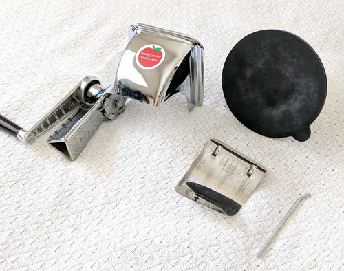 Healthy Gourmet Kitchen King Cutter Food Processor w 5 Cones Finger Guard Kutter