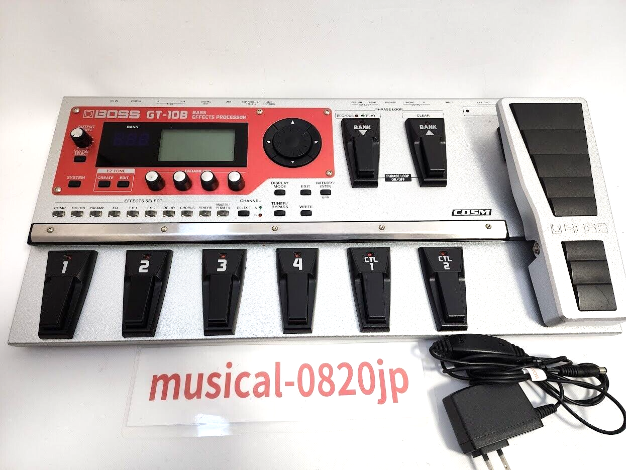 BOSS GT-10B ベースエフェクター　専用バッグ付き BOSS GT-10B ベース用 エフェクターGT10B ボス 【 アクア