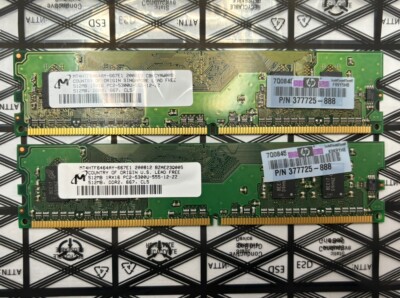 Lot of 2  Hynix 512MB PC2-5300U DDR2 667MHz Memory Ram