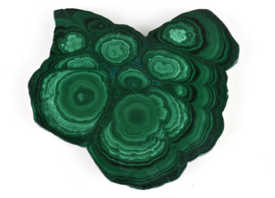Malachite Stalactite Slice from Congo  9.5 cm  # 20097