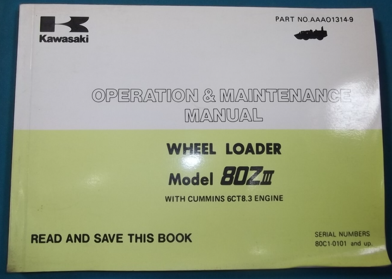 KAWASAKI 80Z-III WHEEL LOADER OPERATOR OPERATION