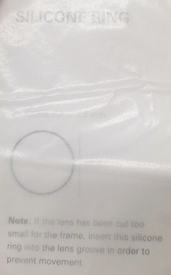 SILICONE RING FOR EYEGLASSES / the LENSES keep it safe and secure