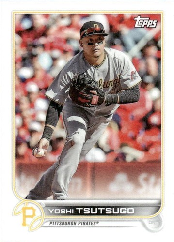 2022 Topps Update Yoshi Tsutsugo #US46 Gold 805/2022 Pittsburgh
