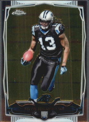 2014 Topps Chrome Mini Football Card #124 Kelvin Benjamin