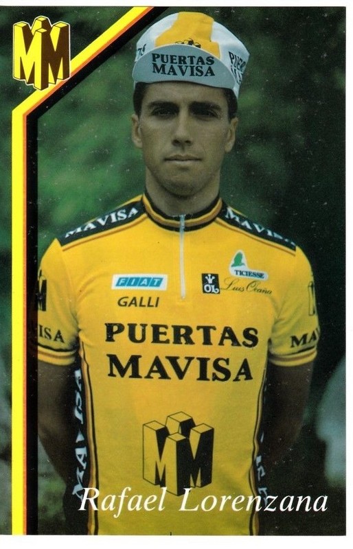 Cyclisme Carte Cycliste Rafael Lorenzana Ã©Quipe Puertas Mavisa 