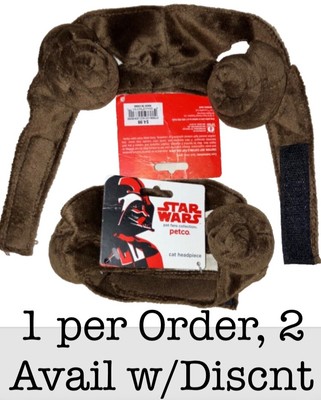 Petco Star Wars Princess Leia Cat,Small Dog ICONIC Buns Hairstyle Cap,O/S Hat  N