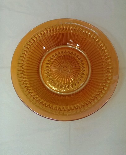 Vintage Jeannette Marigold Carnival Glass Anniversary Soup Cereal Bowl