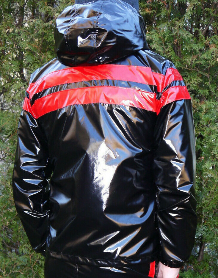 NYLKO GLANZNYLON PVC SHINY NYLON JACK PS REGENJACKE JACKET 9 FARBEN XS-5XL MIT FUTTER
