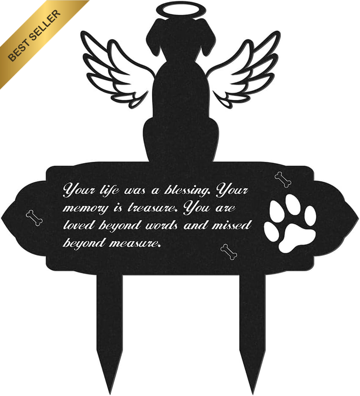 Dog Grave Marker, Dog Cemetery Decorations for Grave, Dog Memorial Plaque Garden