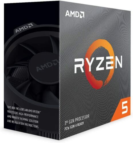 AMD RYZEN 5 3600 6-Core Processor 3.6 GHz - 4.2 GHz Max Boost Socket AM4 65W CPU