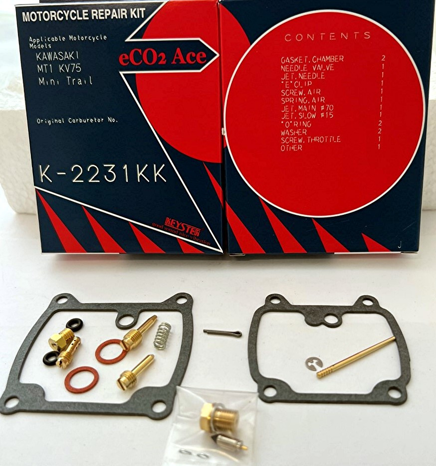 1971-1980 Kawasaki MT1 KV75 Keyster Carburetor Rebuild Kit