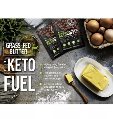 It Works! Keto Coffee! 3 Individual packets!