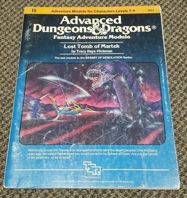 Lost Tomb of Martek I5 ADD Advanced Dungeons Dragons TSR 9054