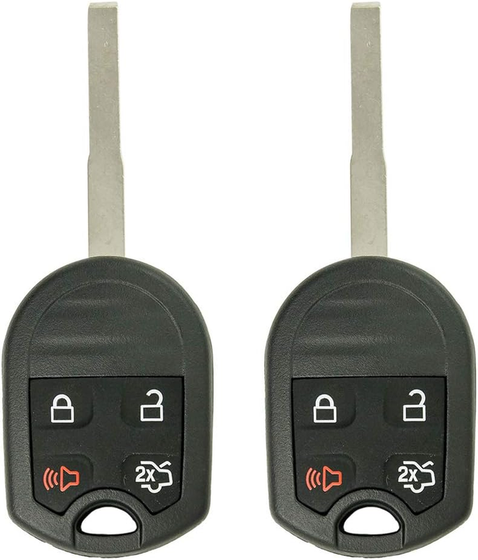 Uncut Keyless Remote Head Key Fob Ford Fiesta That Use OUC6000022 (2 Pack)