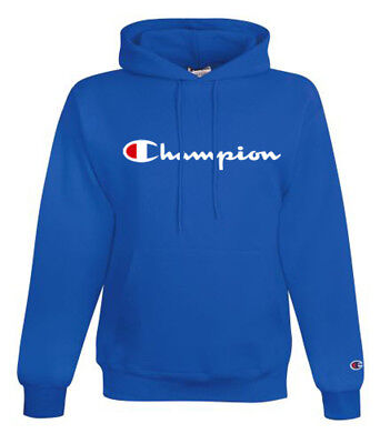 Champion blue hoodie mens sale