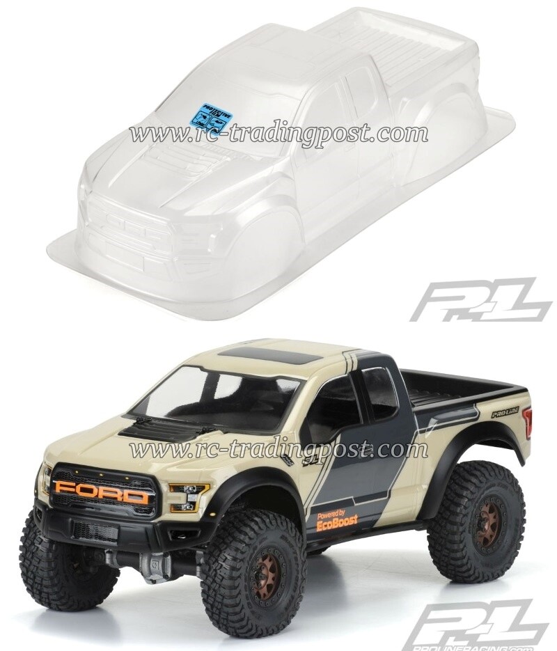 2017 Ford F-150 Raptor 1/10 Clear RC Crawler Body (WB 12.3