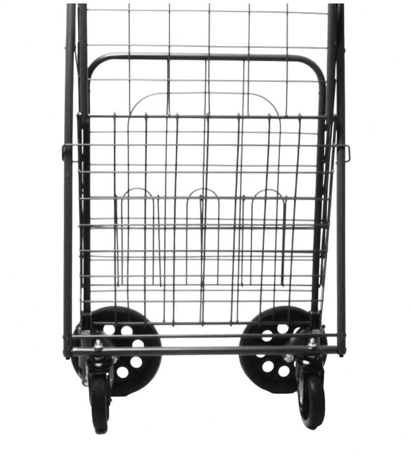 DLUX® Foldable Shopping Cart, Folding Wheels, Patented Product (D567)